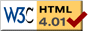 W3C HTML 4.01.