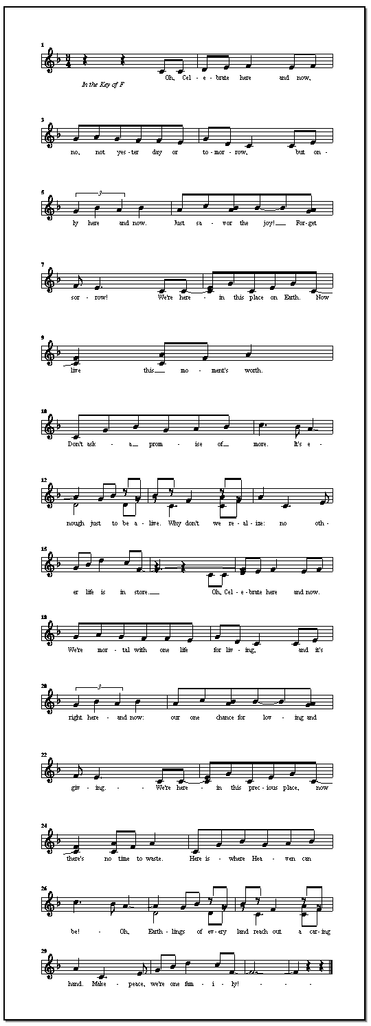 Notation and Lyrics