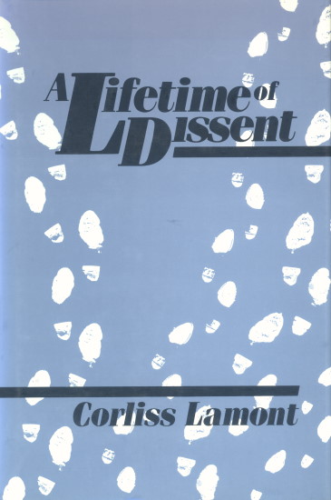 'A Lifetime of Dissent' (book cover).